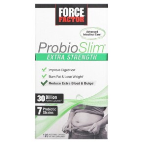 Thực phẩm chức năng Force Factor ProbioSlim Extra Strength 30 Billion CFU 120 Capsules 818594014811