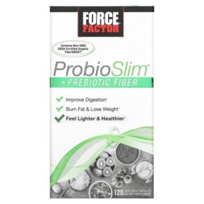 Thực phẩm chức năng Force Factor ProbioSlim + Prebiotic Fiber 120 Vegetable Capsules 818594014767