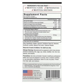Thành phần vi chất của Force Factor Prostate Natural Prostate Health Solution 60 Easy-To-Swallow Softgels 818594012411
