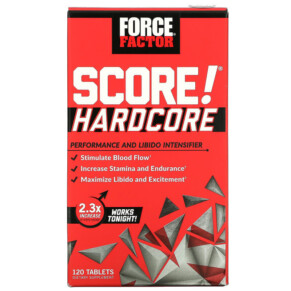Thực phẩm chức năng Force Factor SCORE! Hardcore Performance and Libido Intensifier 120 Tablets 818594014798