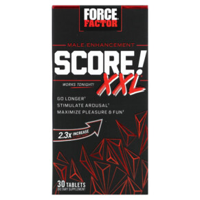 Thực phẩm chức năng Force Factor SCORE! XXL Male Enhancement 30 Tablets 818594014804