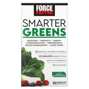 Thực phẩm chức năng Force Factor Smarter Greens 90 Tablets 818594017089