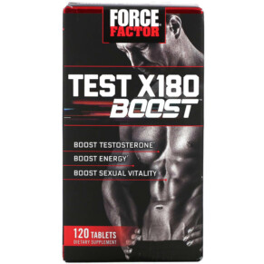Thực phẩm chức năng Force Factor Test X180 Boost Male Testosterone Booster 120 Tablets 818594014774