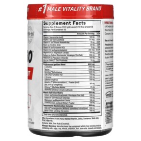 Thành phần vi chất của Force Factor Test X180 Pre-Workout Fruit Punch 14.7 oz (417 g) 818594019021