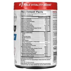 Thành phần vi chất của Force Factor TestX180 Preworkout Blue Raspberry 14.8 oz (420 g) 818594019038