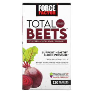 Thực phẩm chức năng Force Factor Total Beets Powerful Circulation Support 120 Tablets 818594015474
