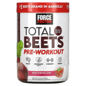 Thực phẩm chức năng Force Factor Total Beets Pre-Workout Watermelon 12.5 oz (354 g) 818594019014
