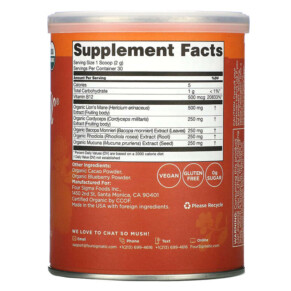 Thành phần vi chất của Four Sigmatic Focus Blend Mix 2.12 oz (60 g) 816897022212