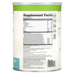 Thành phần vi chất của Four Sigmatic Plant-Based Protein with Immune Supporting Mushrooms & Adaptogens Sweet Vanilla 1.32 lb (600 g) 816897022342