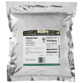 Thành phần vi chất của Frontier Co-op Organic Cut & Sifted Valerian Root 16 oz (453 g) 089836008886