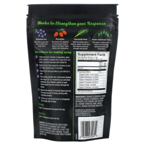 Thành phần vi chất của Frontier Co-op Organic Elderberry & Herbal Blend For Making Syrup Strength Blend 4.23 oz (120 g) 089836310859