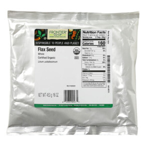 Thành phần vi chất của Frontier Co-op Organic Whole Flax Seed 16 oz (453 g) 089836005632