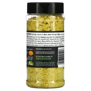 Thành phần vi chất của Frontier Co-op Premium Nutritional Yeast 3.60 oz (102 g) 089836195906