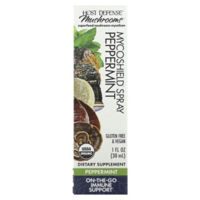 Thực phẩm chức năng Fungi Perfecti Host Defense Host Defense Mushrooms Mycoshield Spray Peppermint 1 fl oz (30 ml) 633422057712