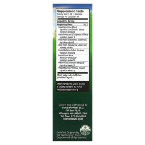 Thành phần vi chất của Fungi Perfecti Host Defense Host Defense Mushrooms Stamets 7 Extract Daily Immune Support 1 fl oz (30 ml) 633422057019