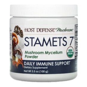 Thực phẩm chức năng Fungi Perfecti Host Defense Stamets 7 Mushroom Mycelium Powder Daily Immune Support 3.5 oz (100 g) 633422354521