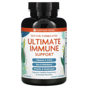 Thực phẩm chức năng Further Food Ultimate Immune Support 120 Capsules 850006249268