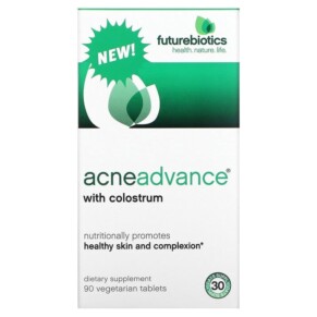 Thực phẩm chức năng Futurebiotics Acne Advance with Colostrum 90 Vegetarian Tablets 049479025275