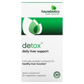 Thực phẩm chức năng Futurebiotics Detox Daily Liver Support 60 Vegetarian Capsules 049479025107