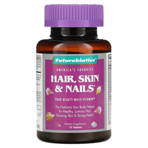 Thực phẩm chức năng Futurebiotics Hair Skin & Nails 75 Tablets 049479000500