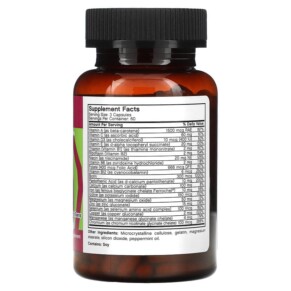 Thành phần vi chất của Futurebiotics M.V. Teen 180 Capsules 049479006786