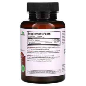Thành phần vi chất của Futurebiotics Methyl B-12 Cherry 5.000 mcg 90 Vegetarian Lozenges 049479501106