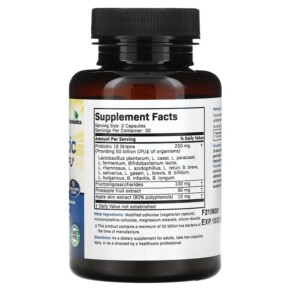 Thành phần vi chất của Futurebiotics Probiotic Plus Prebiotic 25 Billion CFU 60 Vegetarian Capsules 049479500802