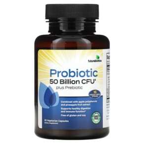 Thực phẩm chức năng Futurebiotics Probiotic Plus Prebiotic 25 Billion CFU 60 Vegetarian Capsules 049479500802