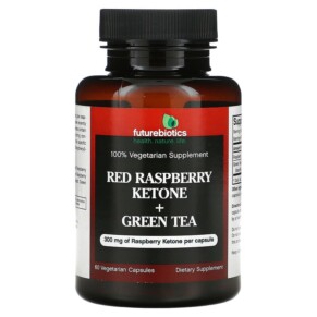Thực phẩm chức năng Futurebiotics Red Raspberry Ketone + Green Tea 60 Vegetarian Capsules 049479006427