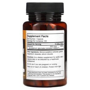 Thành phần vi chất của Futurebiotics Selenium 200 mcg 100 Capsules 049479206292