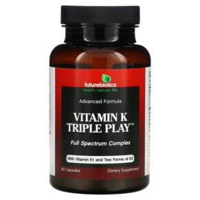 Thực phẩm chức năng Futurebiotics Vitamin K Triple Play 60 Capsules 049479006366