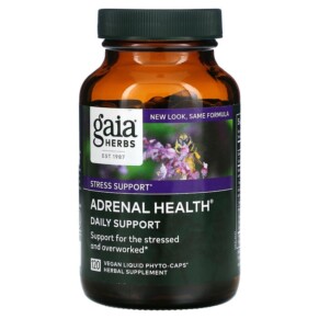 Thực phẩm chức năng Gaia Herbs Adrenal Health Daily Support 120 Vegan Liquid Phyto-Caps 751063996686