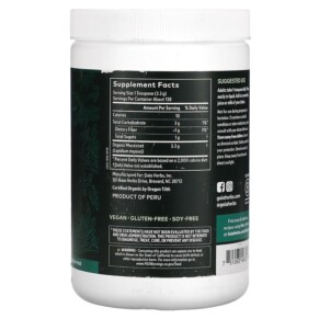 Thành phần vi chất của Gaia Herbs Gelatinized Peruvian Maca Powder 16 oz (454 g) 751063146326