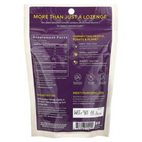 Thành phần vi chất của Gaia Herbs Immune Lozenges Lemon 24 Lozenges 751063152211