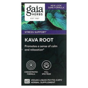 Thực phẩm chức năng Gaia Herbs Kava Root 60 Vegan Liquid Phyto-Caps 751063398909