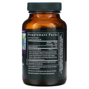 Thành phần vi chất của Gaia Herbs Lactation Support 120 Vegan Liquid Phyto-Caps 751063145886