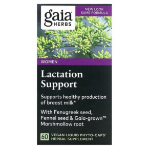 Thực phẩm chức năng Gaia Herbs Lactation Support for Women 60 Vegan Liquid Phyto-Caps 751063402200
