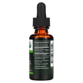 Thành phần vi chất của Gaia Herbs Olive Leaf 1 fl oz (30 ml) 751063308250
