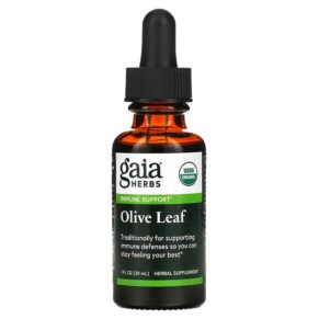 Thực phẩm chức năng Gaia Herbs Olive Leaf 1 fl oz (30 ml) 751063308250