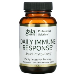 Thực phẩm chức năng Gaia Herbs Professional Solutions Daily Immune Response 60 Liquid-Filled Capsules 751063403542