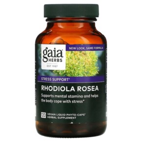 Thực phẩm chức năng Gaia Herbs Rhodiola Rosea 120 Vegan Liquid Phyto-Caps 751063146418