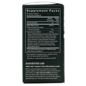 Gaia Herbs Women's Balance 60 Vegan Liquid Phyto-Caps 3 Thành phần vi chất của Gaia Herbs Women's Balance 60 Vegan Liquid Phyto-Caps 751063399609
