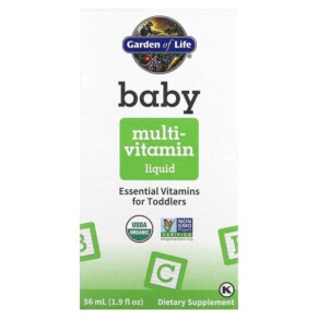 Thực phẩm chức năng Garden of Life Baby Multivitamin Liquid 1.9 fl oz (56 ml) 658010125208
