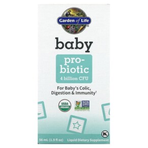 Thực phẩm chức năng Garden of Life Baby Probiotic 4 Billion CFU 1.9 fl oz (56 ml) 658010125239