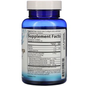 Thành phần vi chất của Garden of Life Dr. Formulated Advanced Omega Lemon 60 Softgels 658010124614