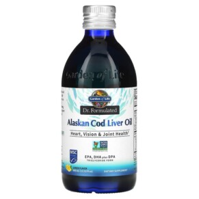 Thực phẩm chức năng Garden of Life Dr. Formulated Alaskan Cod Liver Oil Lemon 13.52 fl oz (400 ml) 658010124713