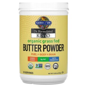 Thực phẩm chức năng Garden of Life Dr. Formulated Keto Organic Grass Fed Butter Powder 10.58 oz (300 g) 658010124461
