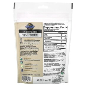 Thành phần vi chất của Garden of Life Dr. Formulated Organic Fiber Clear Unflavored 6.8 oz (192 g) 658010118408