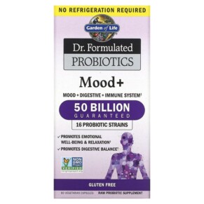 Thực phẩm chức năng Garden of Life Dr. Formulated Probiotics Mood+ 60 Vegetarian Capsules 658010120043