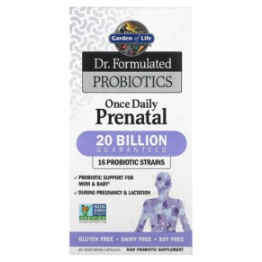 Thực phẩm chức năng Garden of Life Dr. Formulated Probiotics Once Daily Prenatal 30 Vegetarian Capsules 658010120081